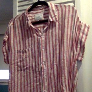 Rails striped button down shirt